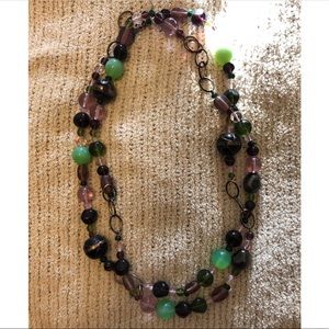 Long beaded necklace